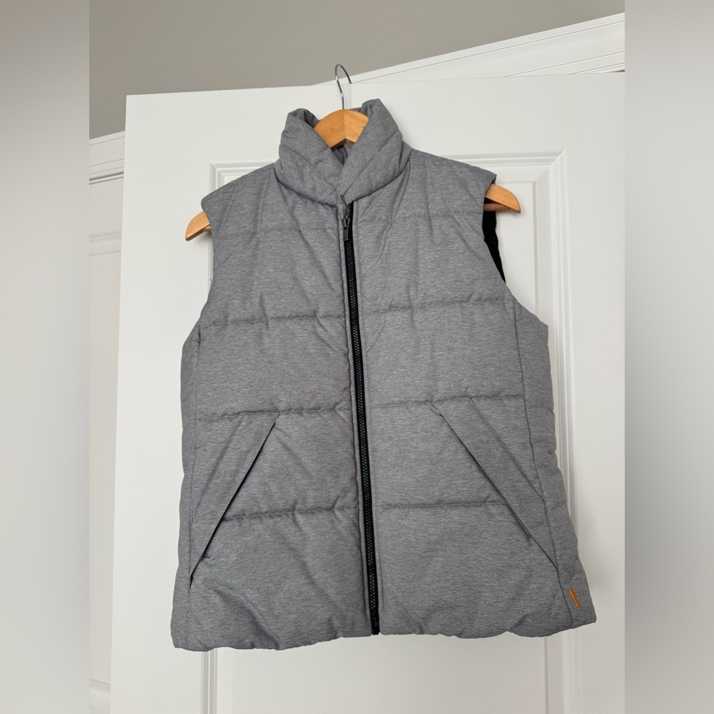 Lucy Light Gray Quilted Vest